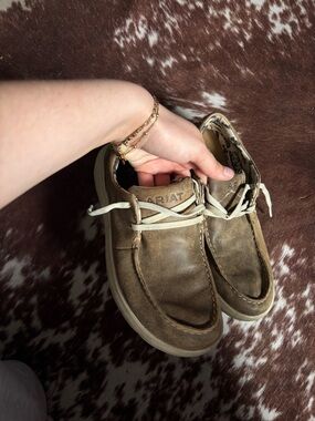 Ariat women Brown Leather Casual Shoes